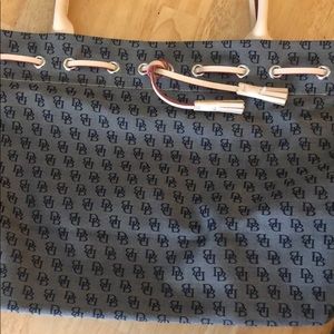 Dooney and Bourke Signature Bag Navy  Tassel